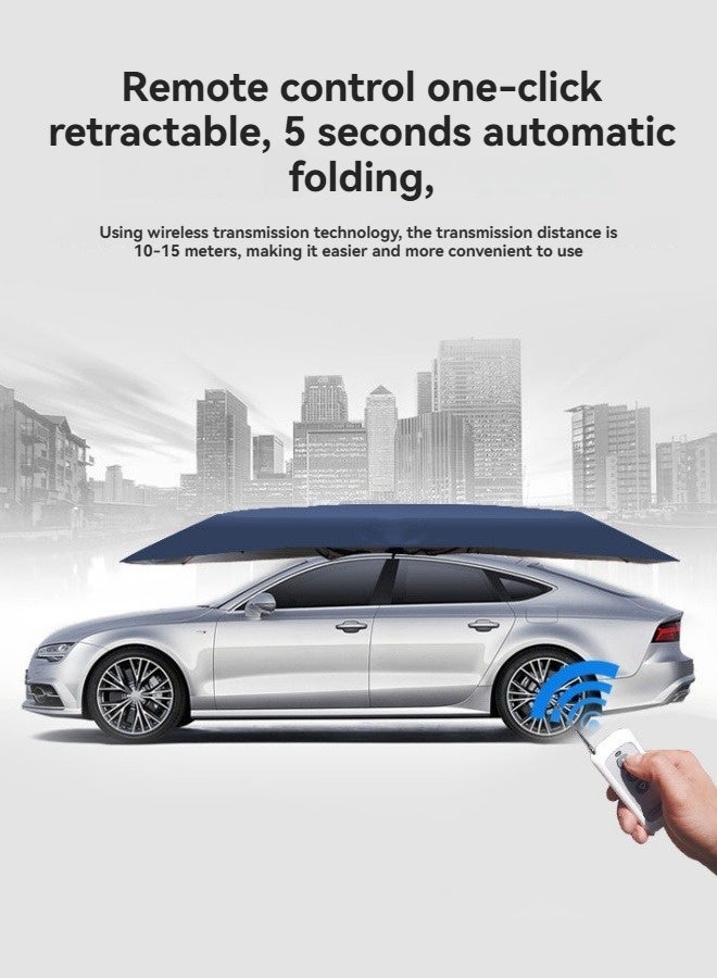 M MIAOYAN Fully automatic remote control car sunshade sun protection umbrella sun protection car cover mobile carport - Image 5
