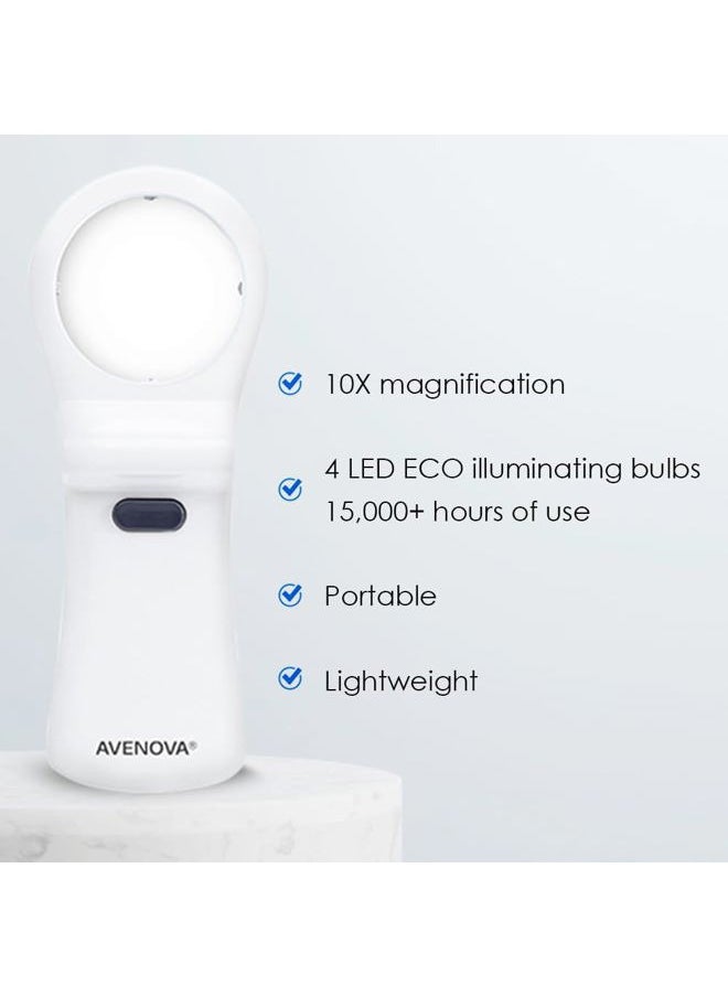 Avenova - i-Chek by Avenova – An Illuminated, Magnifying Eyelid & Eyelash Mirror for Blepharitis, Chalazion, Styes, Dry Eyes, Contact Lenses, and Lash Extensions - Image 1