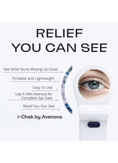 Avenova i-Chek by Avenova – An Illuminated, Magnifying Eyelid & Eyelash Mirror for Blepharitis, Chalazion, Styes, Dry Eyes, Contact Lenses, and Lash Extensions  - Image 5