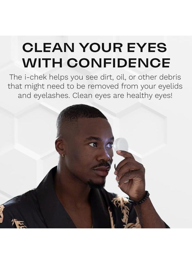 Avenova - i-Chek by Avenova – An Illuminated, Magnifying Eyelid & Eyelash Mirror for Blepharitis, Chalazion, Styes, Dry Eyes, Contact Lenses, and Lash Extensions - Image 1
