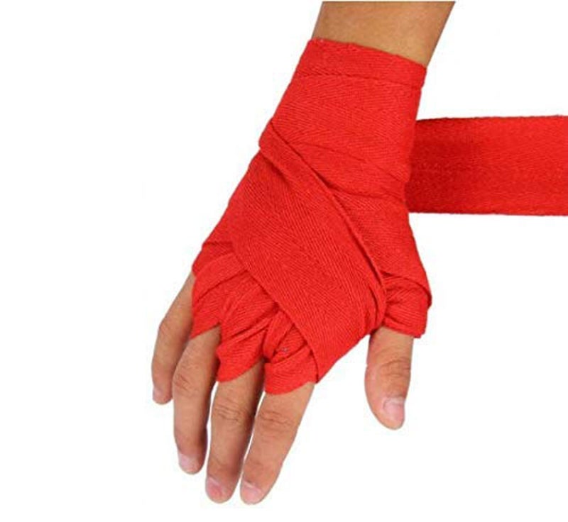 UROCK Stretchable Support Hand wrap, Workout/Boxing & Punching Great for MMA, Muay Thai, Martial Arts, Wrist Support for Adults, 108 inch (Red) - Image 3