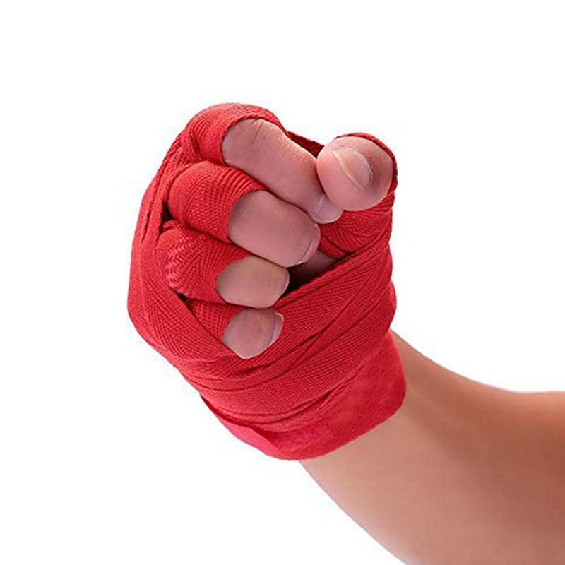 UROCK Stretchable Support Hand wrap, Workout/Boxing & Punching Great for MMA, Muay Thai, Martial Arts, Wrist Support for Adults, 108 inch (Red) - Image 2
