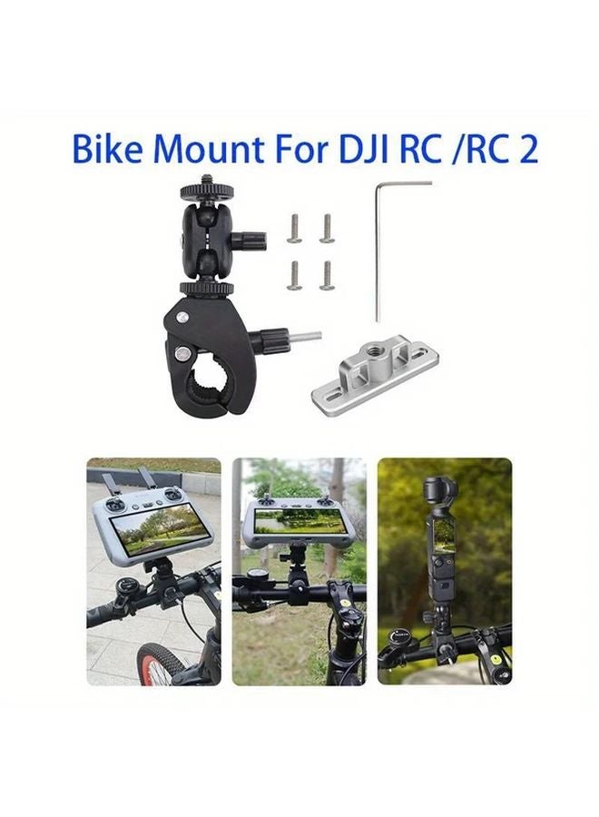 Black Bike Clip Mount Holder For DJI Mini 3 4 Pro Air 3 Heavy Duty Adjustable Angle - Image 2