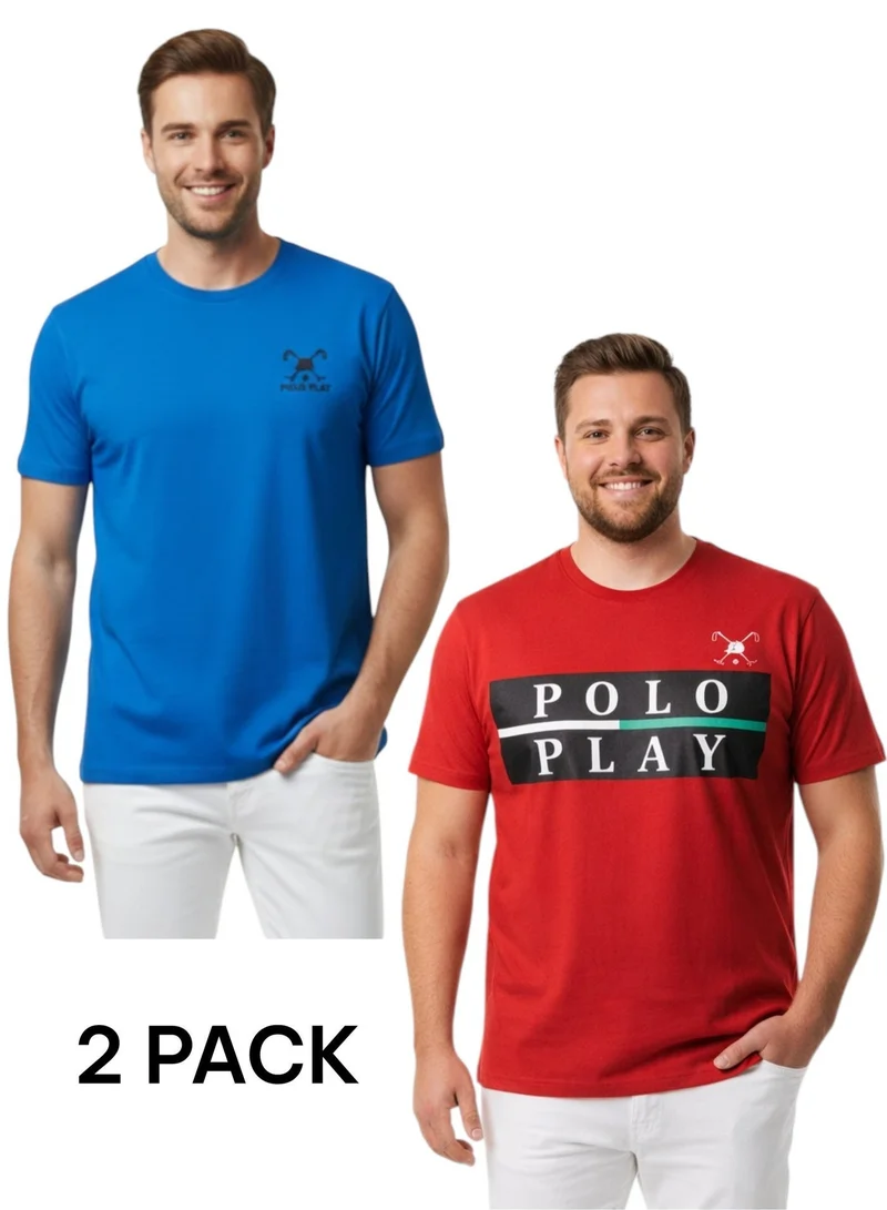 Polo Play Men’s Graphic T-Shirt-2 pack