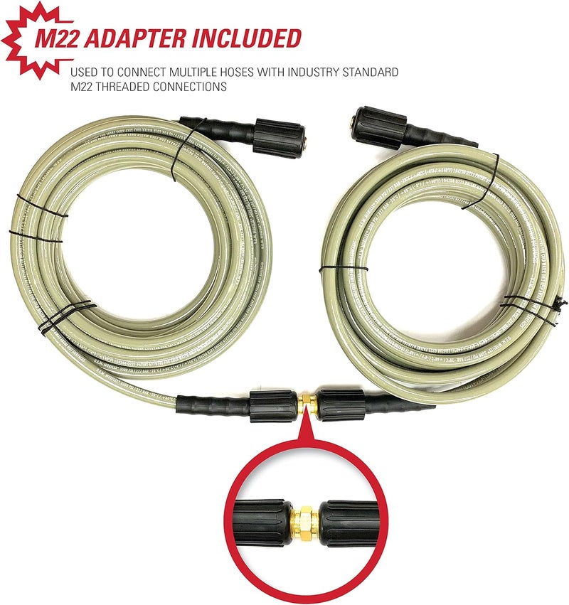 Simpson Cleaning 40225 Morflex Series 3700 PSI Pressure Washer Hose Cold Water Use 516 Inch Inner Diameter 25 Feet Natural - Image 4