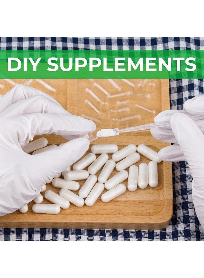 Angtai JN Size 1 Empty Capsules Vegan Plant Based Clear (100 Count) Gluten Free, Non-GMO, Halal Certified Pill Caps Filling Kit with 2 Spoons for Vegetarian DIY Your Own Supplements - Image 5