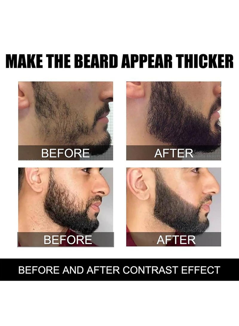إيلهو طقم قلم اللحية مع أسنان دقيقة لتعبئة اللحية قلم طويل الأمد مقاوم للتآكل سهل التركيب أدوات تلوين وتشكيل الشارب - Image 3
