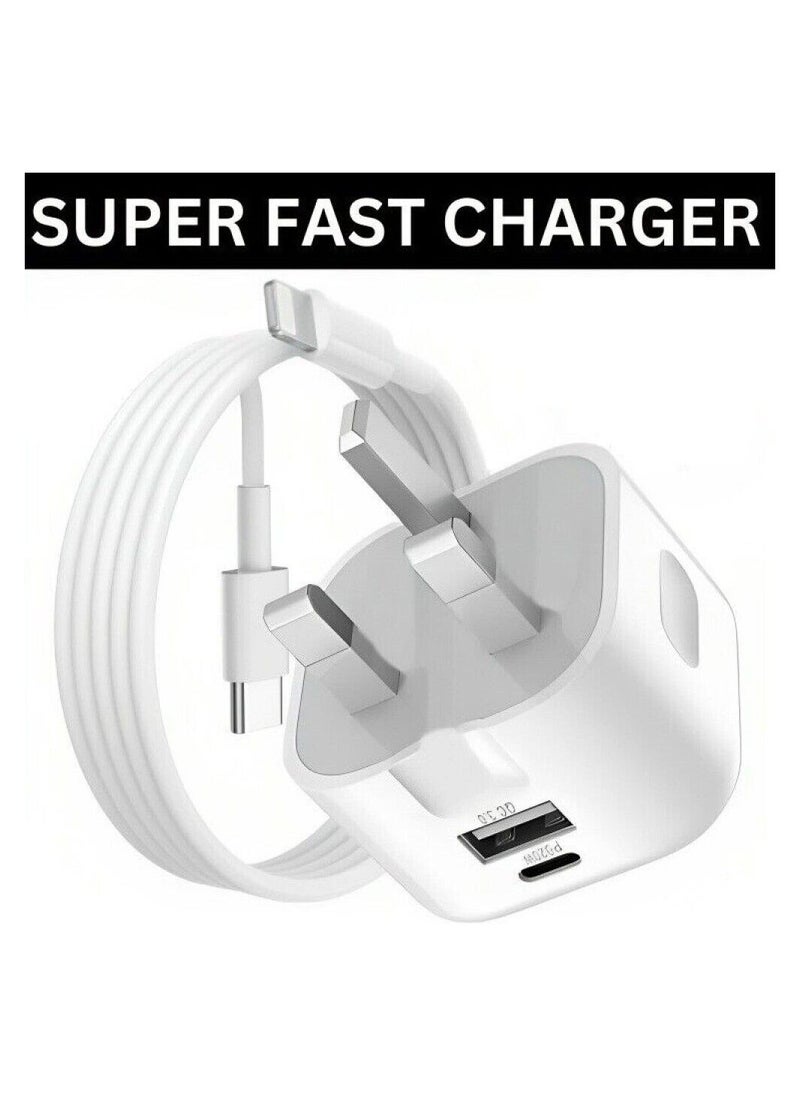 ELTRAZONE شاحن وكابل سريع الشحن 20 واط USB-C PD لجهاز آيفون 14 13 12 11 برو XR XS - Image 1