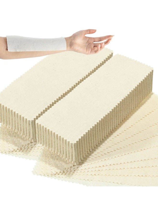 Loopeer 300 Pcs Natural Muslin Epilating Face Wax Strips Hair Removal Eyebrow Precut Body Facial Cotton Wax Cloth Strip for Women Men(8 x 2.8 Inch)  - Image 1