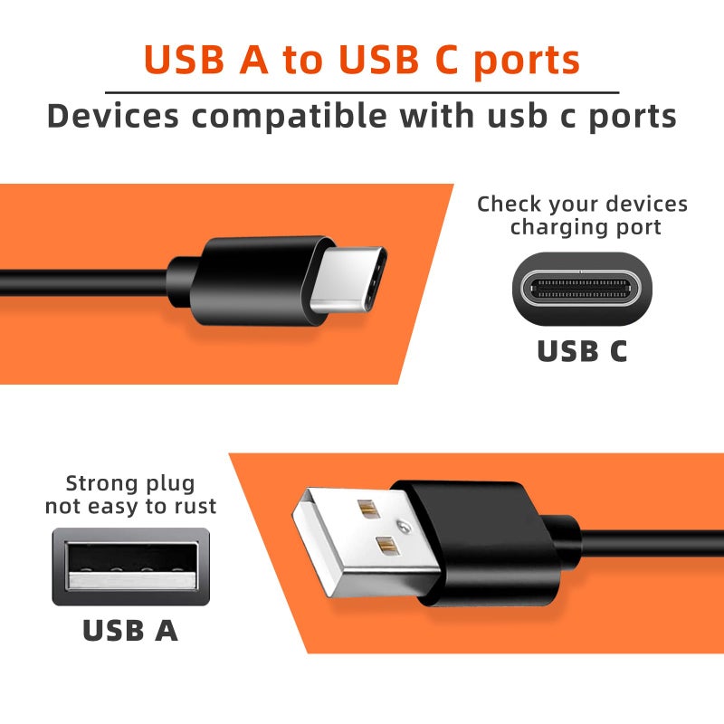 QCCQY 10FT Charger for Motorola G Power 5G,G Stylus 5G 2025/2026/2024/2022,Razr/Razr+ 2023,Mote Edge 2022, Moto Z4/Z3/Z2/Z,G Play,G Pure,One 5G Phone USB C Charging Cable Cord Replacement - Image 2