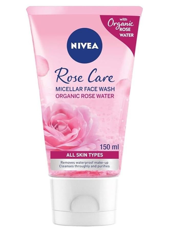 Nivea Rose Care Micellar Face Wash 150 Ml - Image 2