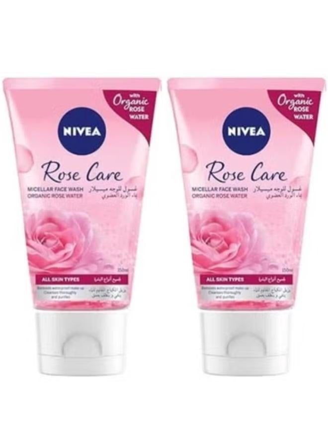 Nivea Rose Care Micellar Face Wash 150 Ml - Image 1