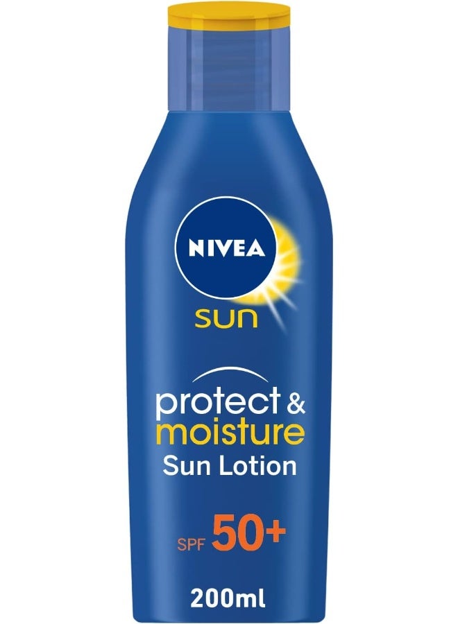 Nivea Protect & Moisture Sun Lotion Very High SPF50+ - 200ml - Image 1