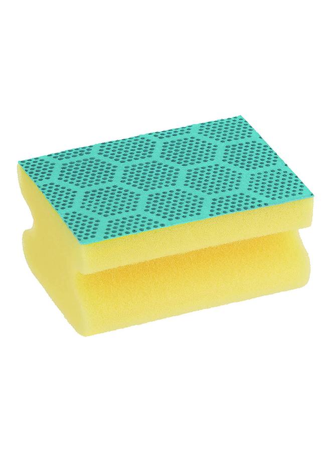 Scotch Brite 2-Piece Fresh Heavy Duty Nail Saver Scrub Sponge Yellow and Green UU010950564 - Image 2