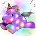 Cuteoy Glowing LED Lightup Purple Unicorn Nightlight Toys Musical Plush Stuffed Animal Singing Lullabies Birthday Christmas Plushies Gifts for Kids Boys Girls13 - Image 2