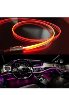 ليموس أضواء شريط LED للسيارة ، متعددة الألوان مع 6 في 1 RGB أضواء داخلية للسيارة ، 8 أمتار  - Image 3