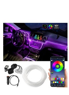 ليموس أضواء شريط LED للسيارة ، متعددة الألوان مع 6 في 1 RGB أضواء داخلية للسيارة ، 8 أمتار  - Image 5