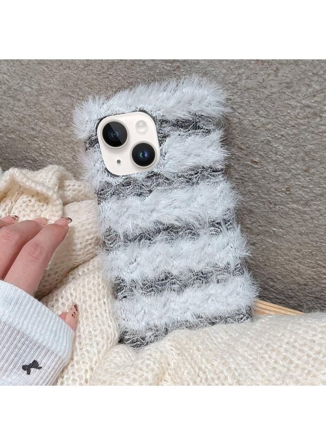 اس-توب جراب هاتف iPhone 15 من القماش المخطط المصنوع من مادة TPU - Image 1