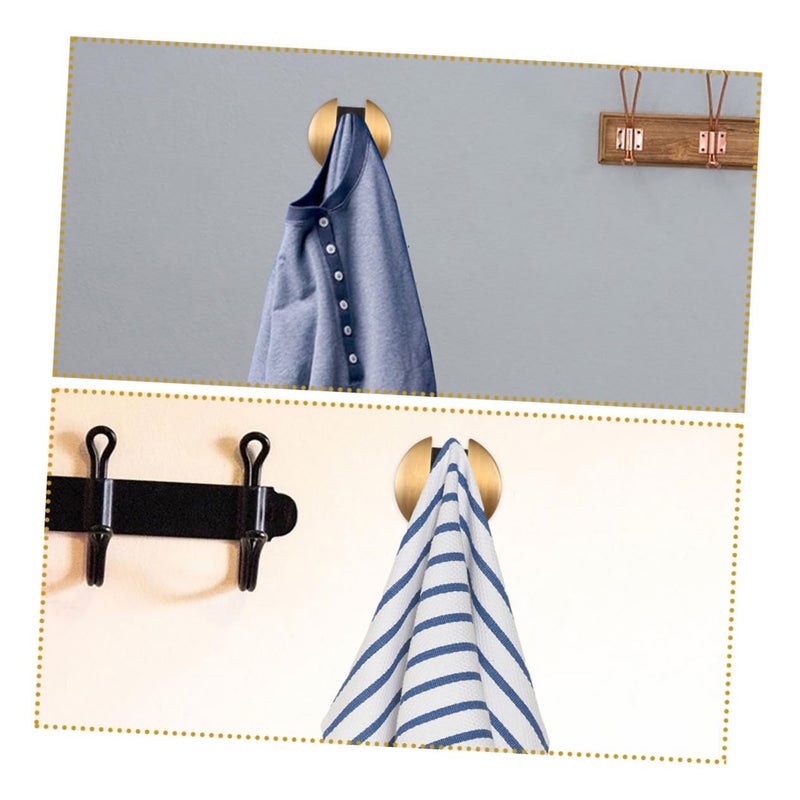Foldable Wall Hooks Aluminum Towel Hanger For Bathroom Bedroom Closet Organizing Clothes Hats - Image 4