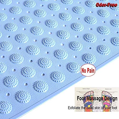 WENGTY Extra Long Bath Mats, Shower Mats Non-Slip Mats for Bathroom Home (Sky Blue (100 x 40 cm)) - Image 4