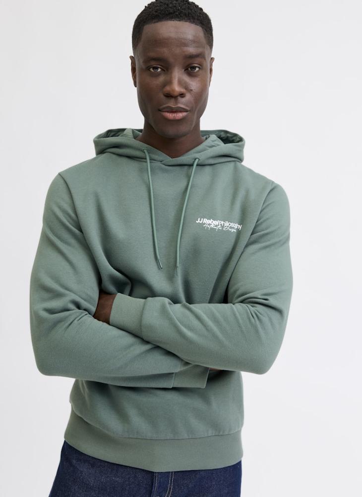 ج ج ريبل هودي بقصة عادية مزين بالشعار - Image 3