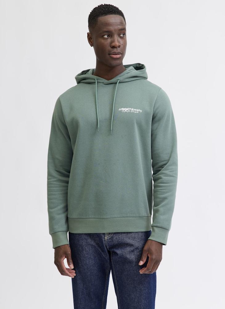 ج ج ريبل هودي بقصة عادية مزين بالشعار - Image 1