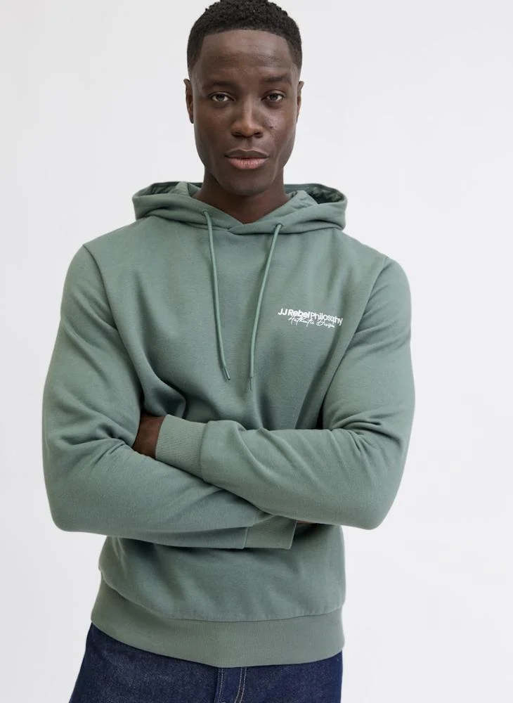 جاي جاي ريبل هودي بقصة عادية مزين بالشعار