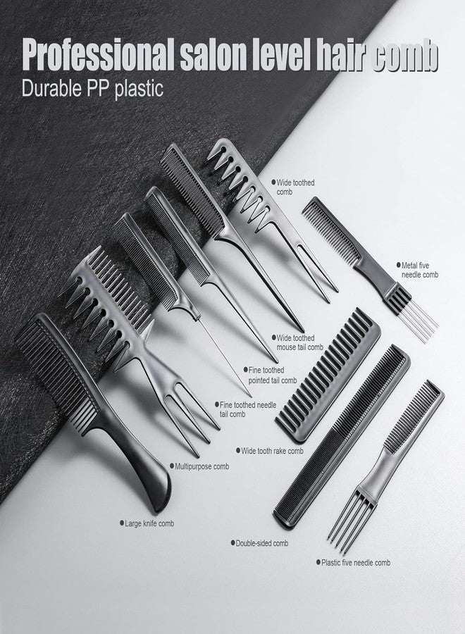 Onward Styling Hair Comb 10PCS Multipurpose Hair Stylists Professional Styling Comb Set Variety Pack Great for All Hair Types & Styles - Image 2