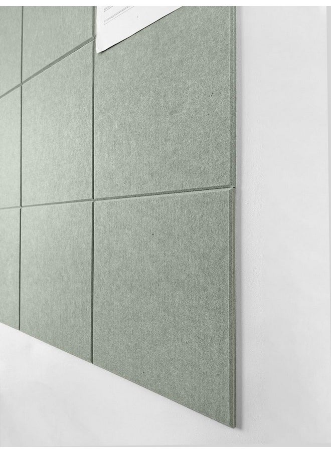 DECORITA Large Cork Board Alternative 47X35 12 Pack Felt Wall Tiles With Safe Removable Adhesive Tabs Cork Boards For Walls Pin Board Tack Board Cork Board 48 X 36 For Home Office Sage  - Image 4