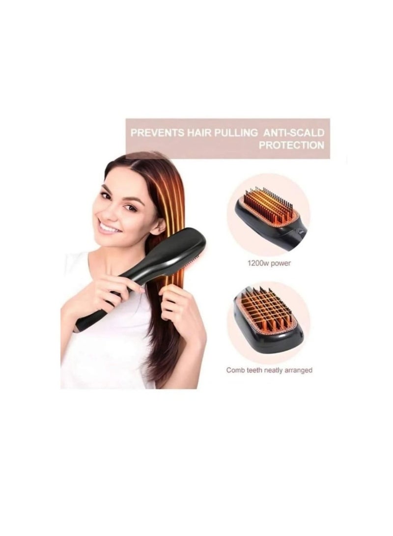 JOY CARE Joy Professional Hair Dryer Brush 2 In 1 Negative Ion Blow Dryer Straightening Brush Hot Air Styling Comb Electric Hair Straightener Styler - Image 4