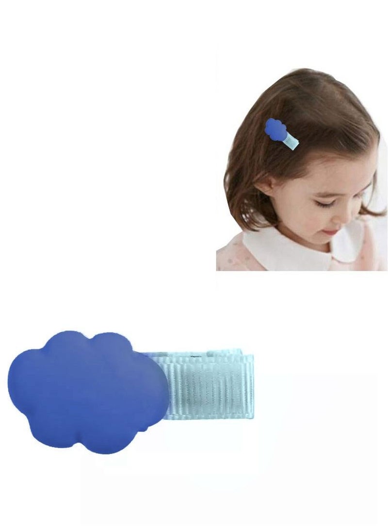 CATANES 6 Packs For Hair Clips Cloud Ornaments Colourful Flatback Polymer Rainbow Cloud Clips - Image 5