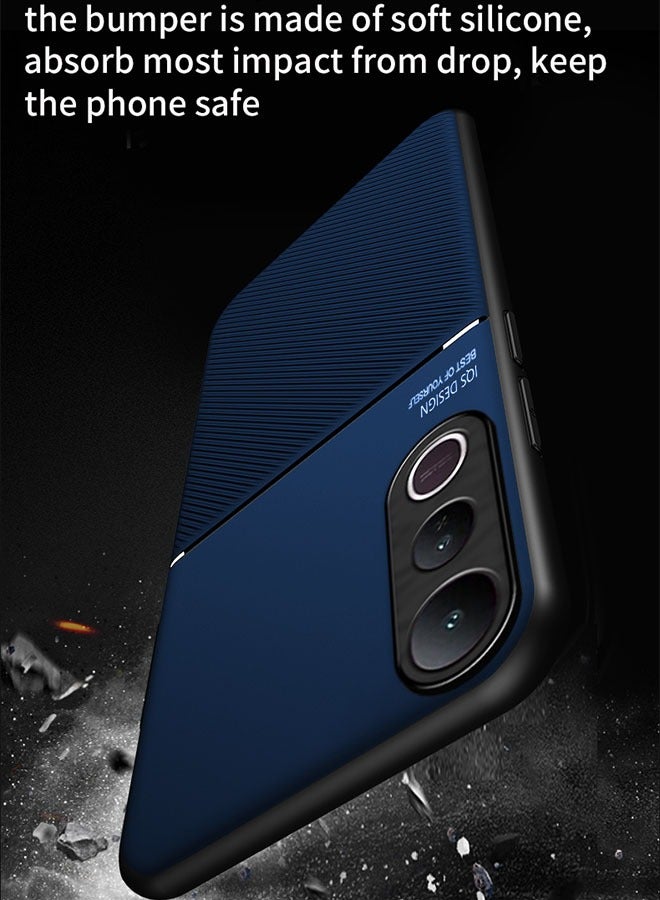 Protective Case Cover For vivo V50 Lite 5G Blue High end Business - Image 2