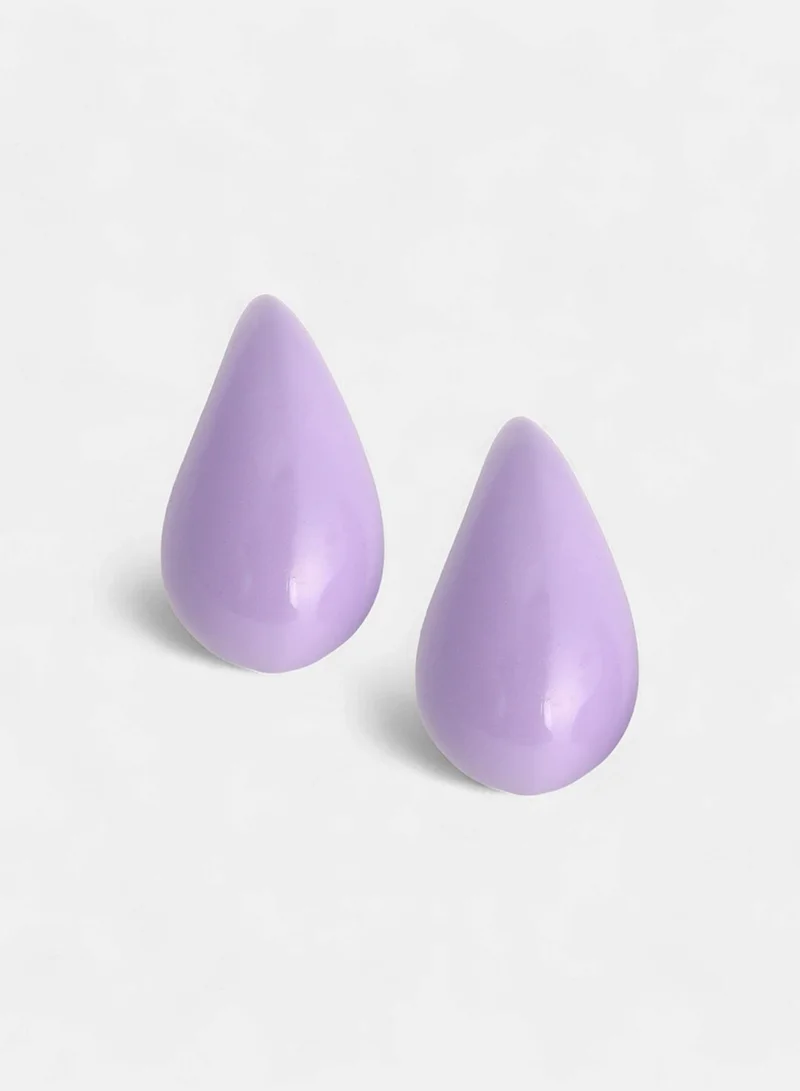 SOHI Teardrop Shaped Artificial Stud Earring Jewellery