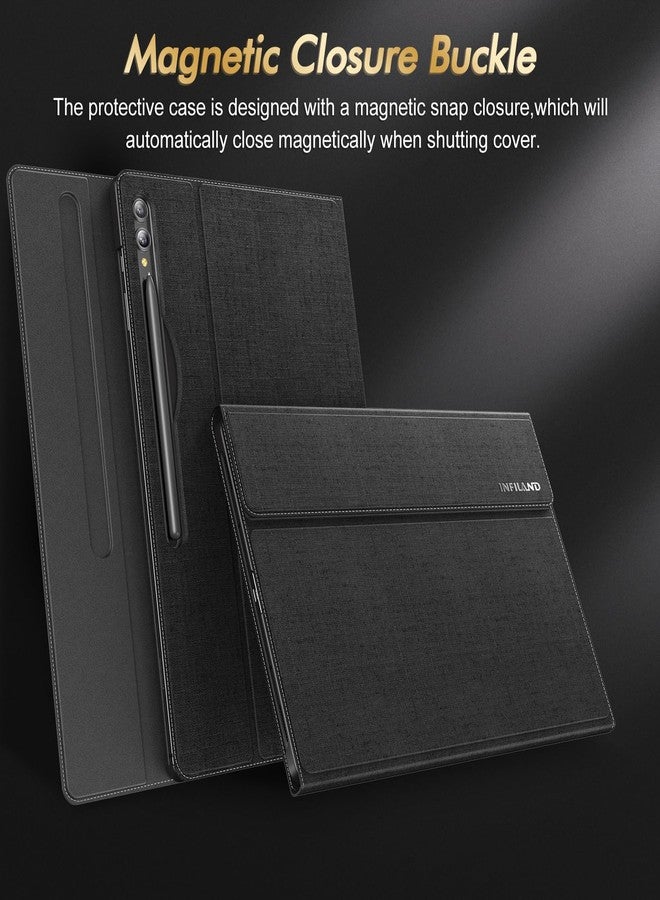 INFILAND Case for Samsung Galaxy Tab S9 Ultra 14.6 Inch 2023 Release [SM-X910/916/918], Multi-Angle Stand Case for Galaxy Tab S9 Ultra, [Auto Sleep/Wake Function], Black - Image 3