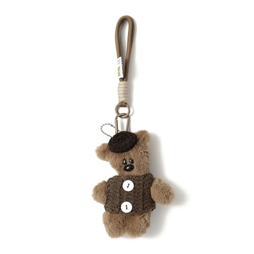 SALTY Teddy Bag charm | Key Ring for Handbags | keychain for girls cute |Aesthetic Phone charms Car Key chain | Travel Accessories | Ideal for Gifting | Gift for Diwali, Christmas, Marriage, Birthday - Image 1