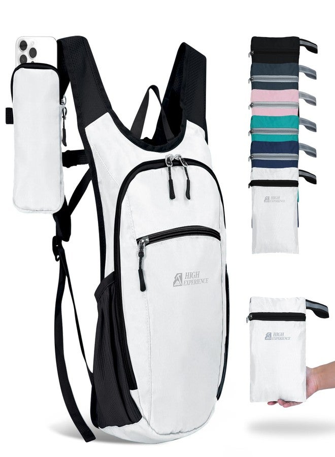 HIGH EXPERIENCE Hiking Backpack 10L Small Daypack Lightweight Packable Hiking Travel Foldable Water Resistan for Women Men (White) - Image 1