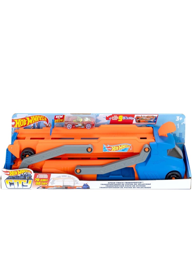 Hot Wheels مجموعة ألعاب ناقل مسار السرعة مدينة هوت ويلز