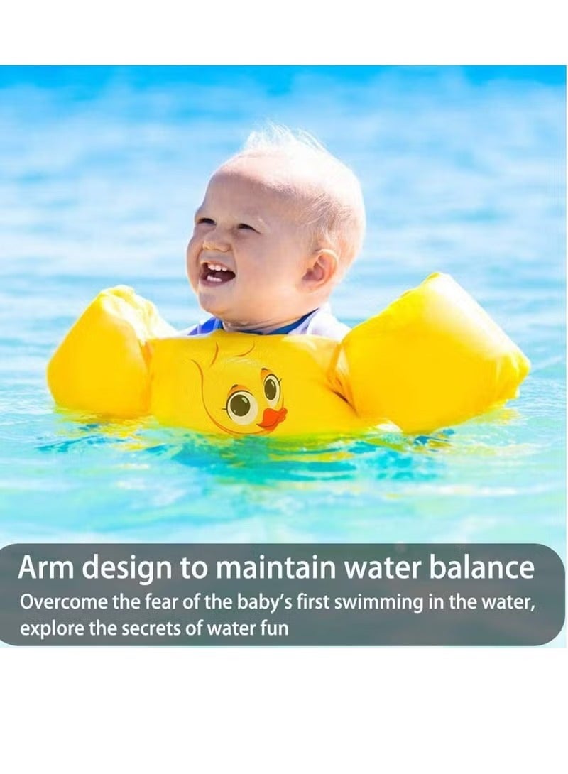 Generic Swimming Arm Bands Float Vest, Swimming Float Vest, Swim Training Jacket, Arm Bands Kids For Girls and Boys 2-6 Year 0ld to Swim-Yellow  - Image 3