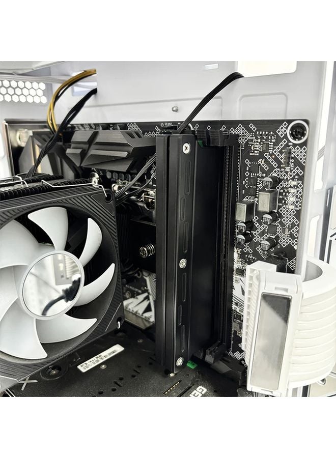 Black Memory Card Heat Shields for Server DDR5 DDR4 DDR3 Universal Holder Desktop Computer Case No Battery Required - Image 5