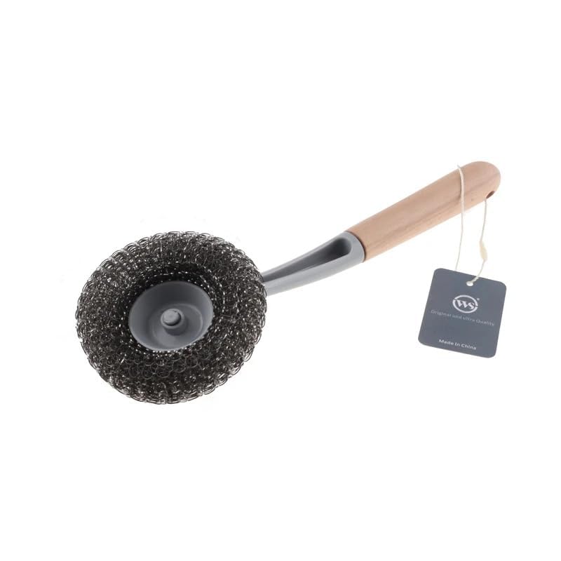 Brikipth Brikipth Pot Brush Long Handle Kitchen Cleaning Brush Dishwashing Brush Pans and Pots Brush Kitchen Sink Countertop Scrub Brush Cleaning Supplies Cleaning Tool Ready for School - Image 3