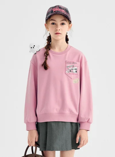 Balabala Kids Girl Round neck sweatshirt