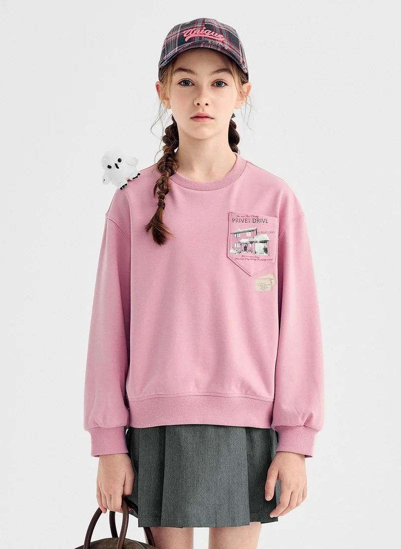 Balabala Kids Girl Round neck sweatshirt