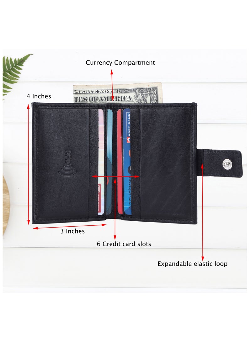 LAVERI LEATHER Laveri Genuine Leather Designer Card Holder Wallet With RFID Protection  - Image 2
