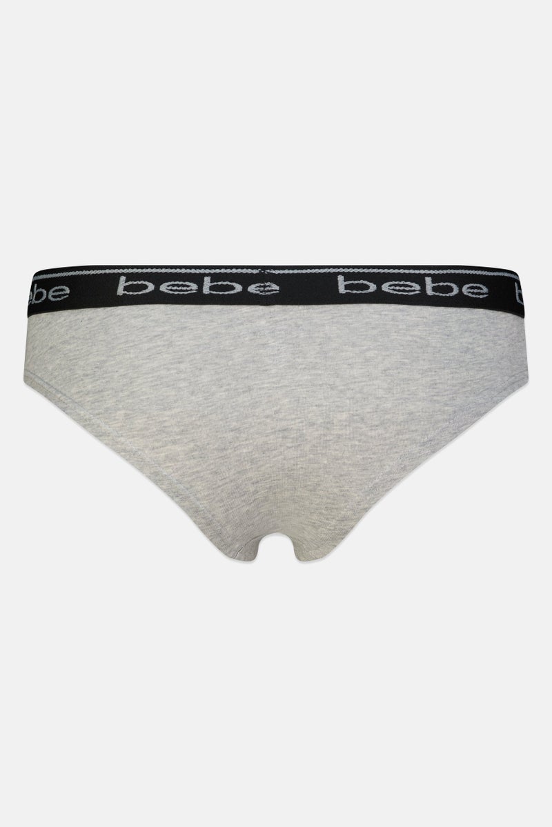 bebe Women 3 Pcs Brand Logo Cheeky Panty, Multicolor - Image 5