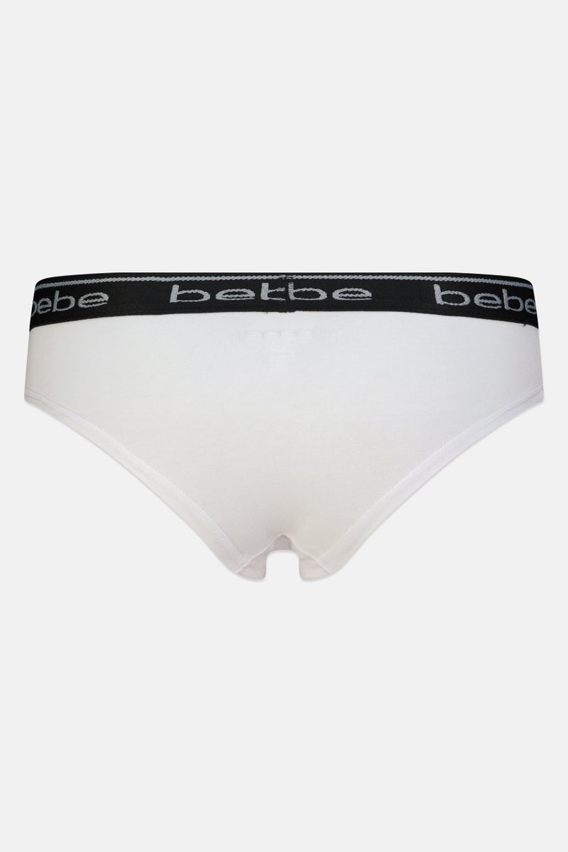 bebe Women 3 Pcs Brand Logo Cheeky Panty, Multicolor - Image 4