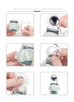 Excefore For Transparent Mini Camera Protective Case Set for Instax Pal - Scratch and Fall Resistant with Selfie Mirror - Carrying Accessories Included (Clear)  - Image 4