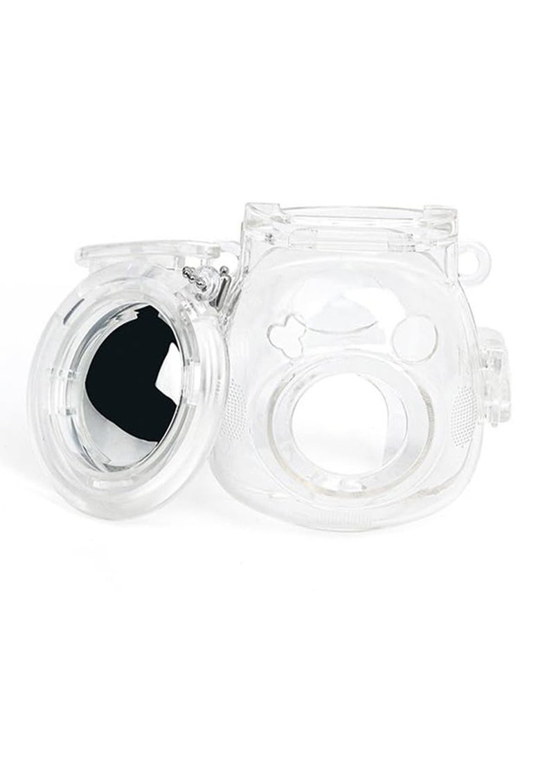 Excefore - For Transparent Mini Camera Protective Case Set for Instax Pal - Scratch and Fall Resistant with Selfie Mirror - Carrying Accessories Included (Clear) - Image 1