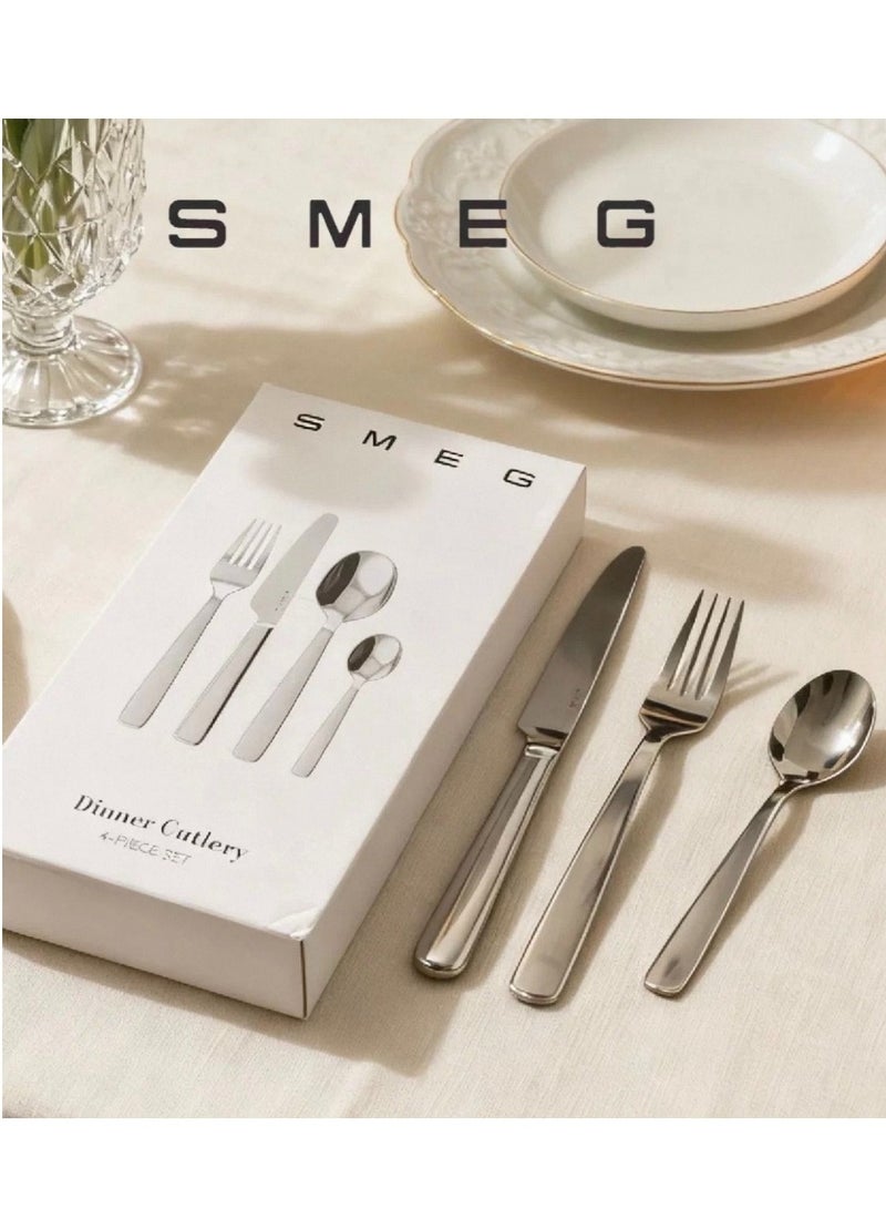SMEG high-end kitchen tableware four-piece stainless steel western-style set - Image 3