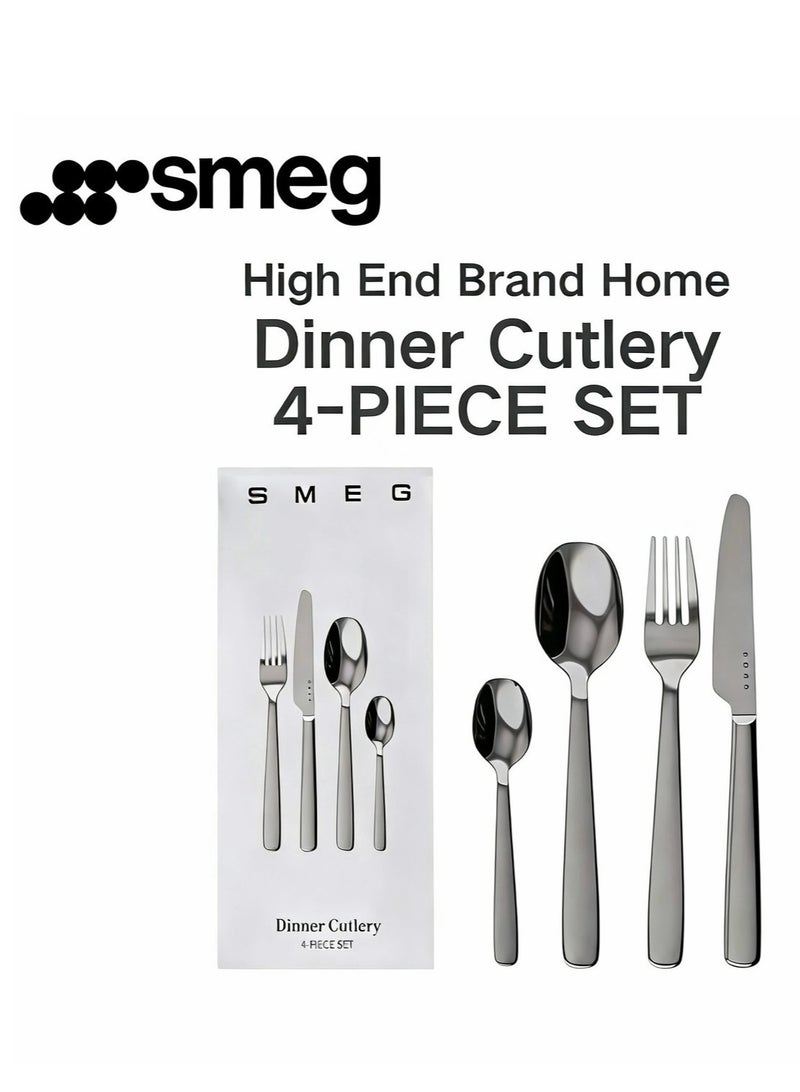 SMEG high-end kitchen tableware four-piece stainless steel western-style set - Image 1