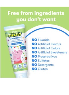 Firefly Firefly First Peppa Pig Training Kit, Light Up Toothbrush with Extra Soft Bristles and Natural Strawberry Flavor Training Toothpaste, 1.75 oz  - Image 2